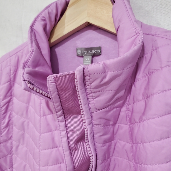 Tabots Lilac Herringbone Zip Vest - Picture 2 of 12